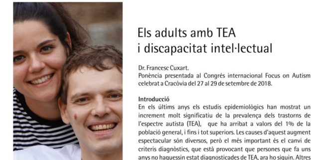 Monografies, nova publicació d’autisme la garriga