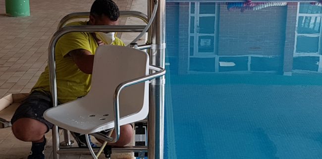 Cadira-piscina Repte aconseguit