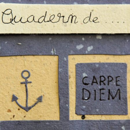 Detall de quadern de viatge